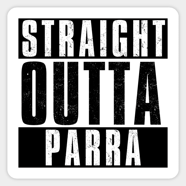 STRAIGHT OUTTA PARRA Sticker by Simontology